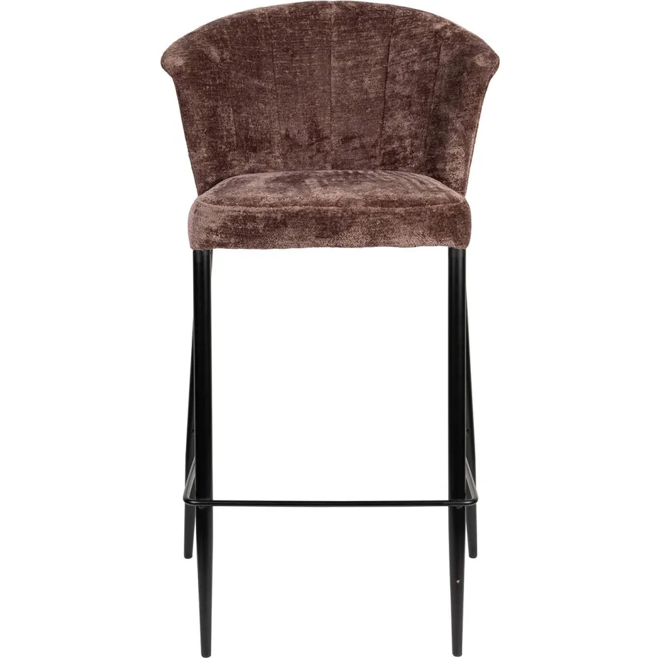 Dutchbone Georgia barkruk mauve paars, foto 3