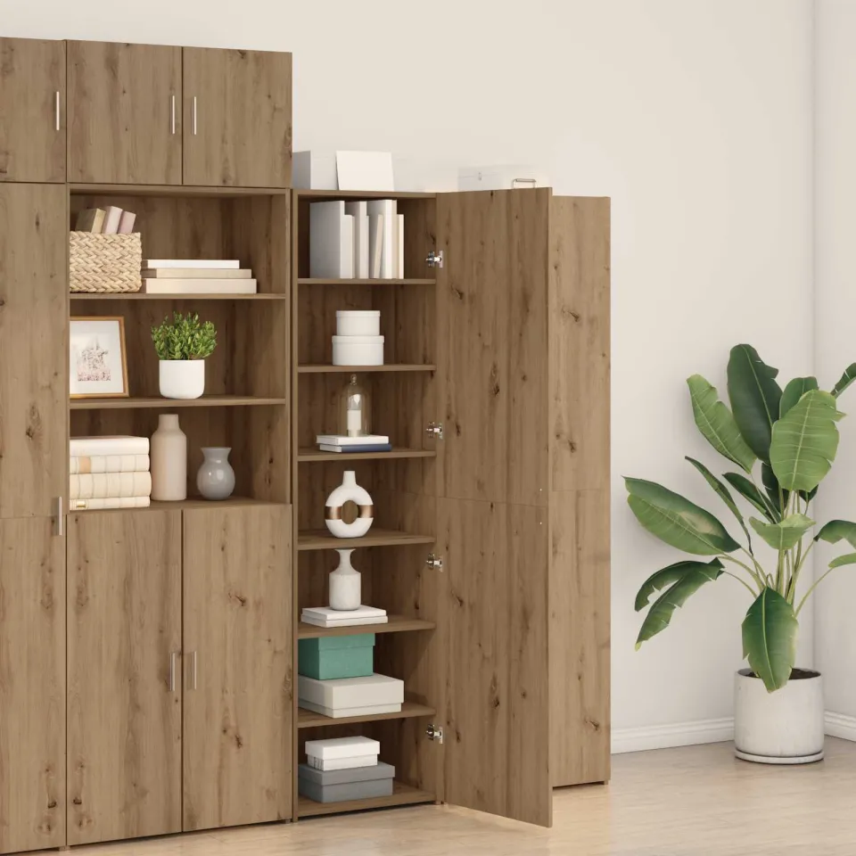 vidaXL Hoge kast Artisan Eiken 50 x 42,5 x 185 cm, foto 3