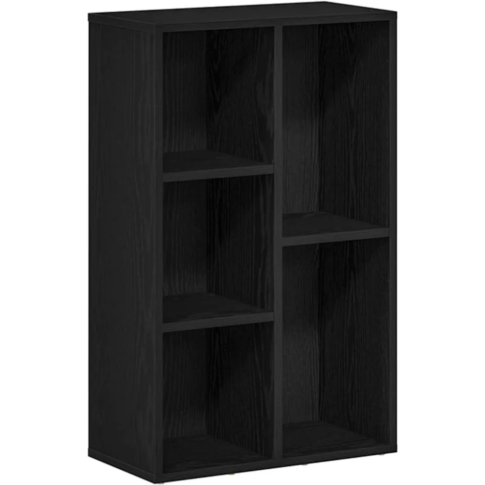vidaXL Boekenkast Zwart Eiken 50x25x80 cm Engineered Wood, foto 3