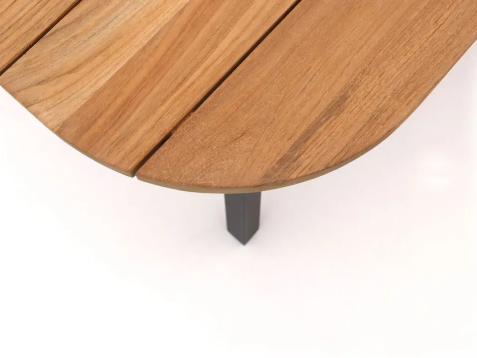 Hartman tuinmeubelen Hartman Tubb dining tuintafel 240x100cm zwart, foto 5