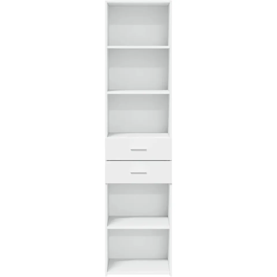 vidaXL Hoge kast 45x42,5x185 cm bewerkt hout wit