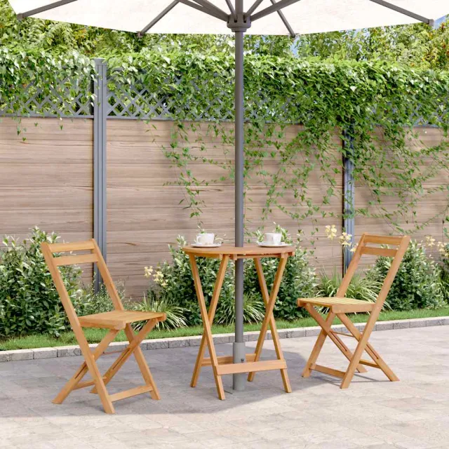 vidaXL Tuintafel inklapbaar 60x75 cm massief acaciahout bruin, foto 2
