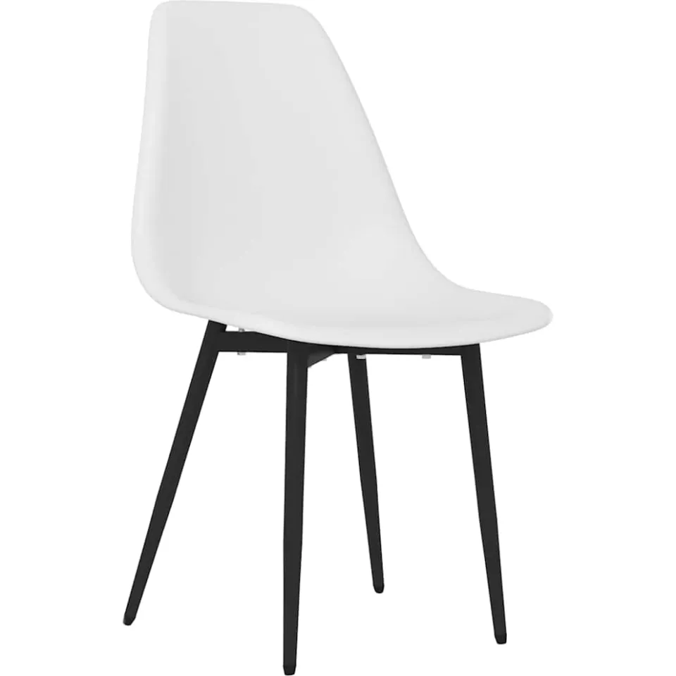 vidaXL Eetkamerstoelen 6 st PP wit, foto 3