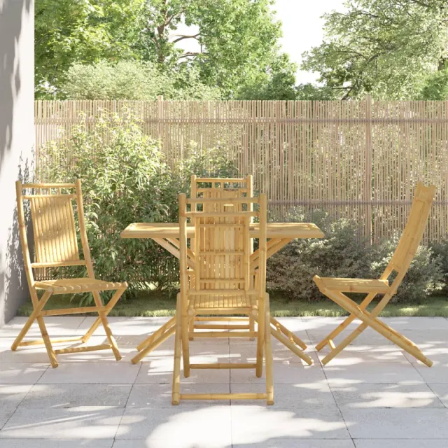 vidaXL 5-delige Tuinset bamboe bruin, foto 2