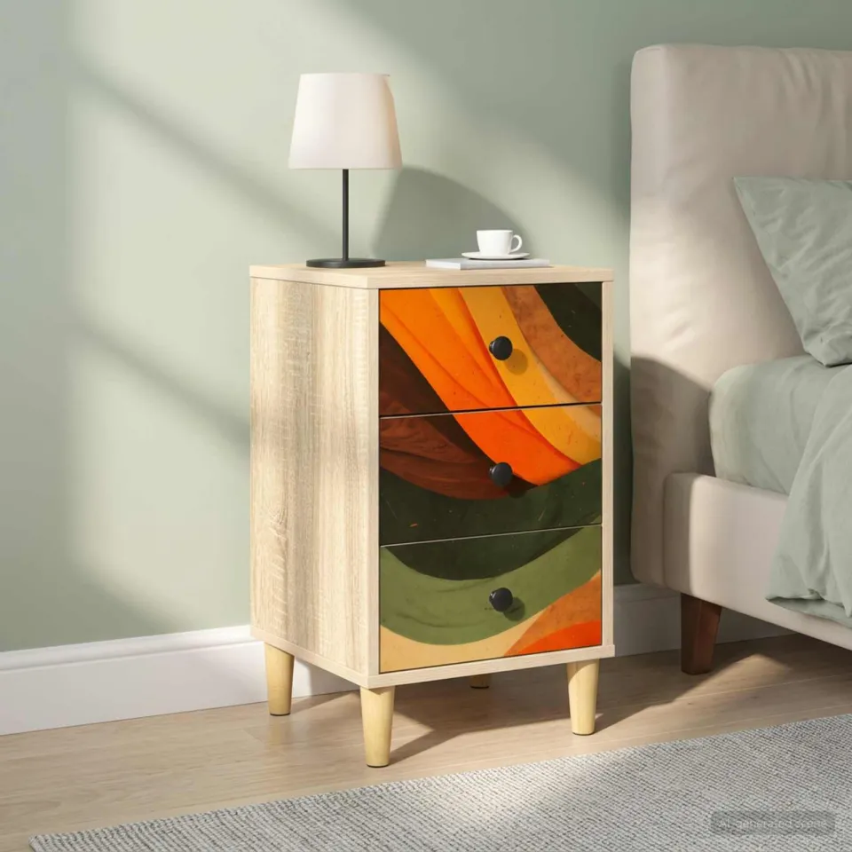 vidaXL Nachtkastje BONN 2 st Sonoma Eiken 36 x 33 x 60 cm Bewerkt hout, foto 4