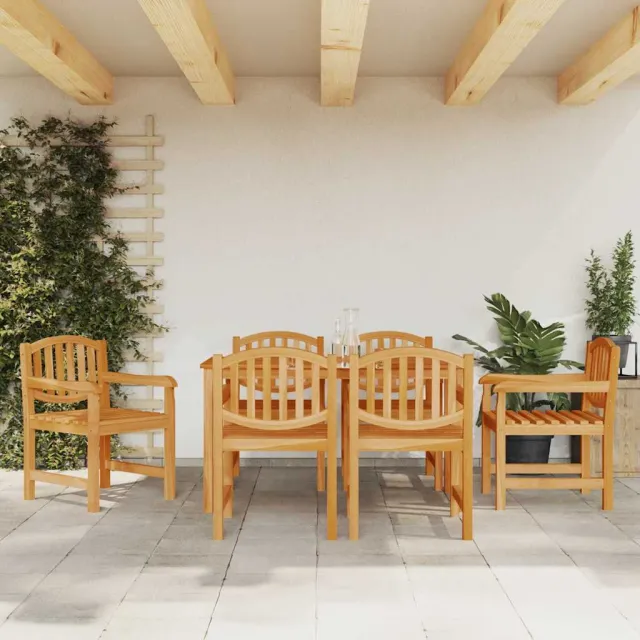 vidaXL 7-delige Tuinset massief teakhout bruin, foto 2