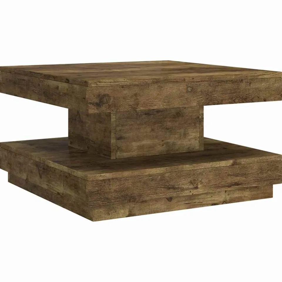 vidaXL Salontafel 60x60x35 cm MDF donkerbruin bruin, foto 3