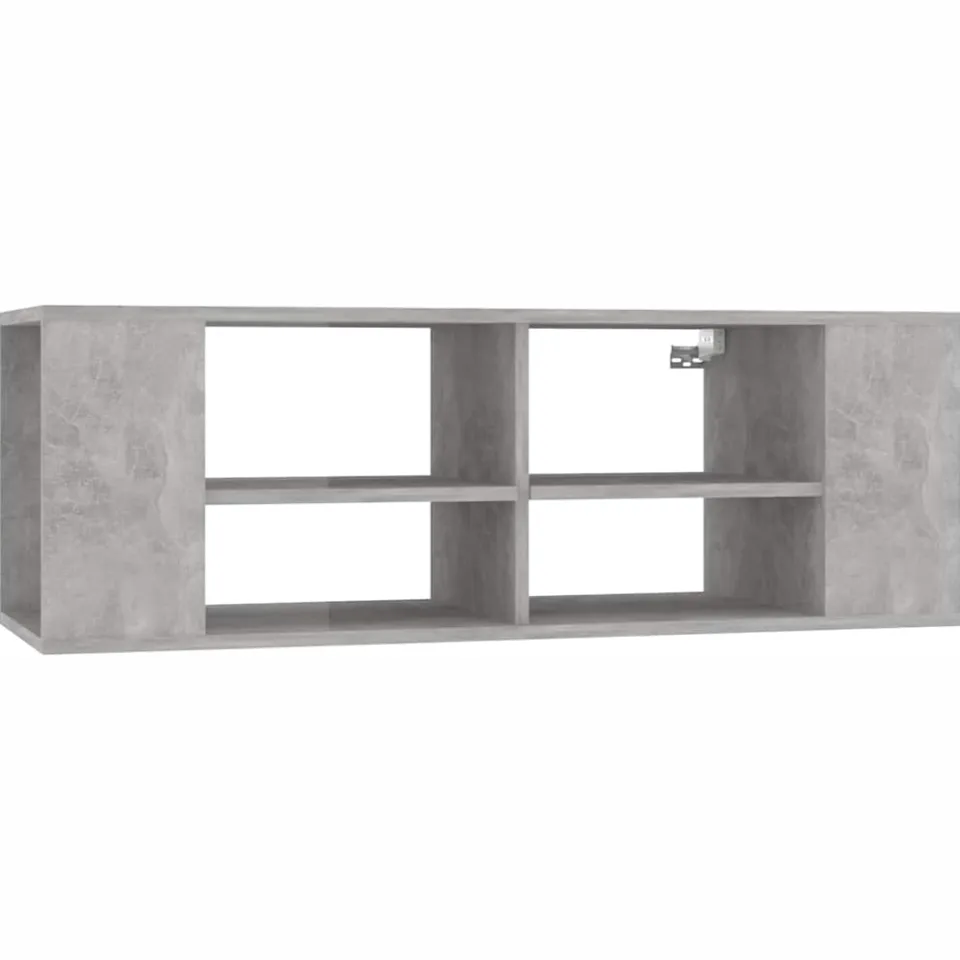 vidaXL Tv-wandmeubel 102x35x35 cm bewerkt hout betongrijs grijs, foto 3