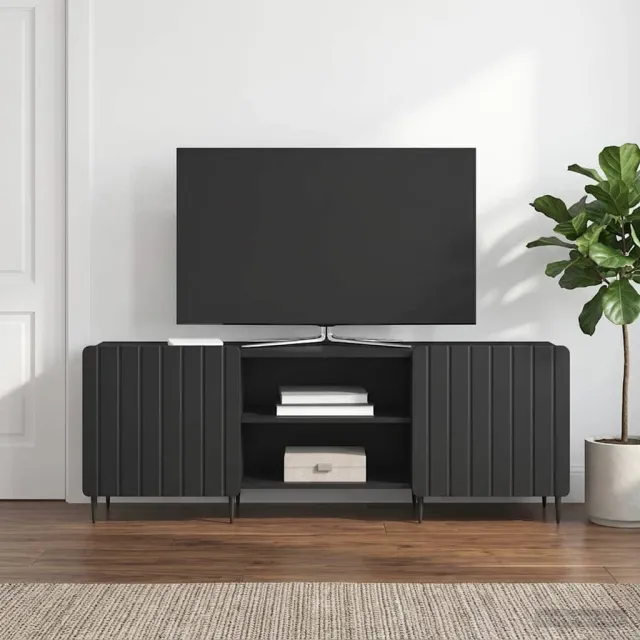 vidaXL TV-kast Zwart 150 x 31 x 52 cm Bewerkt hout, foto 2