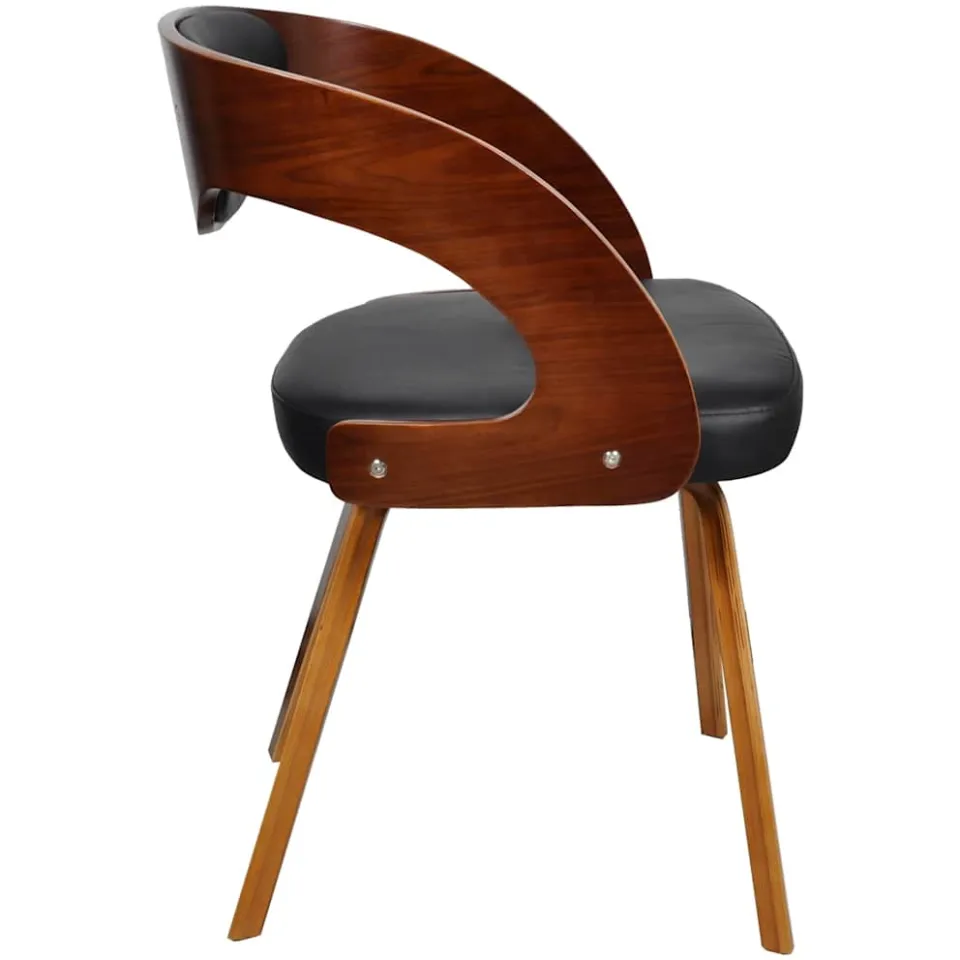 vidaXL Eetkamerstoelen 2 st kunstleer bruin, foto 4