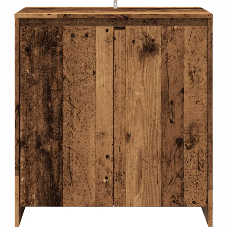 vidaXL Dressoir 70x41x75 cm bewerkt hout oud houtkleurig bruin, foto 4