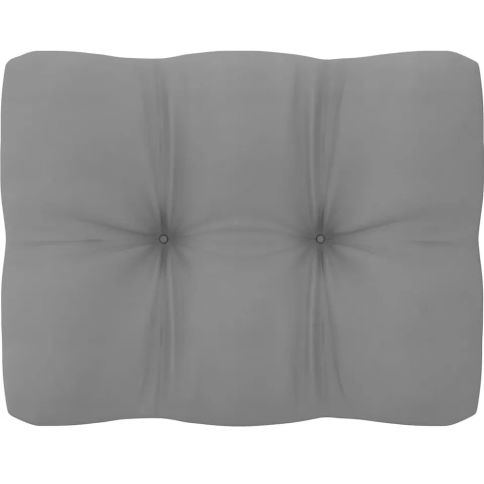 vidaXL 8-delige Loungeset met kussens massief grenenhout grijs, foto 4