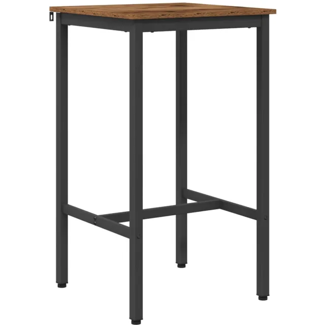 vidaXL Bartafel - 52 - x - 52 - x - 110 - cm - Bewerkt - hout - Oud - hout - Rechthoekig Oud hout