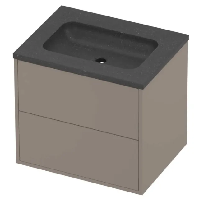 Proline Rollo Badmeubelset Hardsteen Elegant 2 Laden 60x46x54 cm Blue Stone Clay Beige