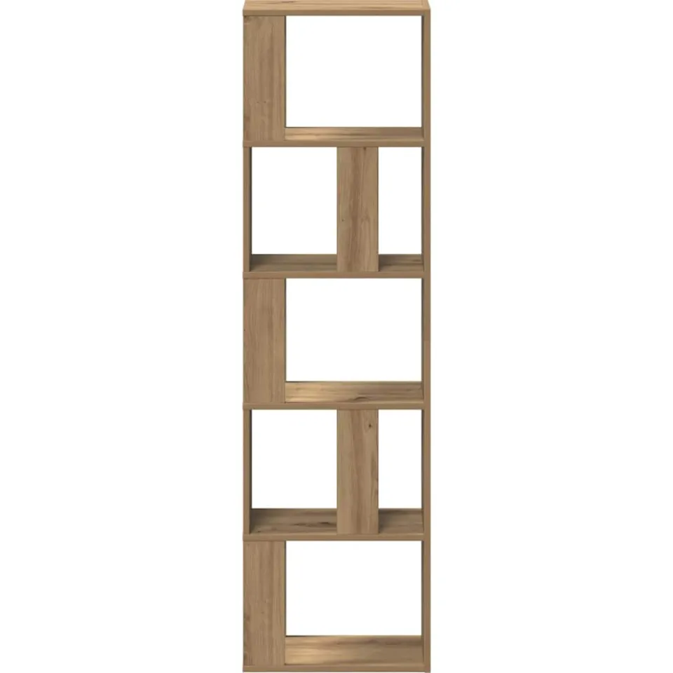 vidaXL Boekenkast 45x24x159 cm bewerkt hout artisanaal eikenkleur, foto 4