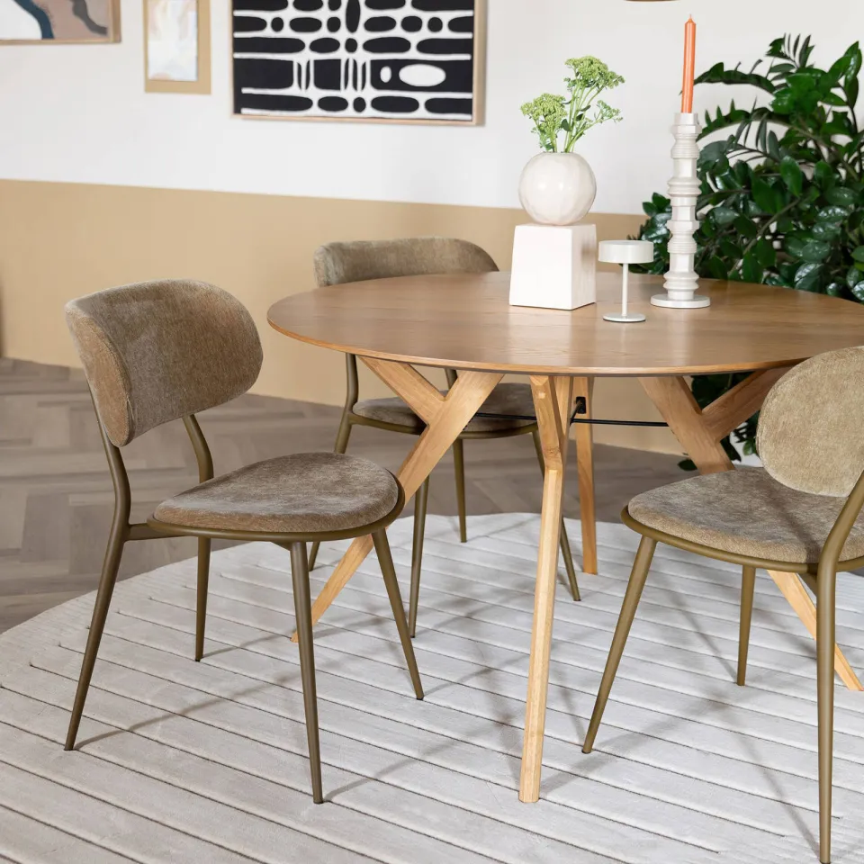 Zuiver eetkamertafel IJver eiken naturel, foto 3