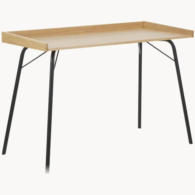 Woodman Bureau Rayburn met eikenhoutfineer Zwart