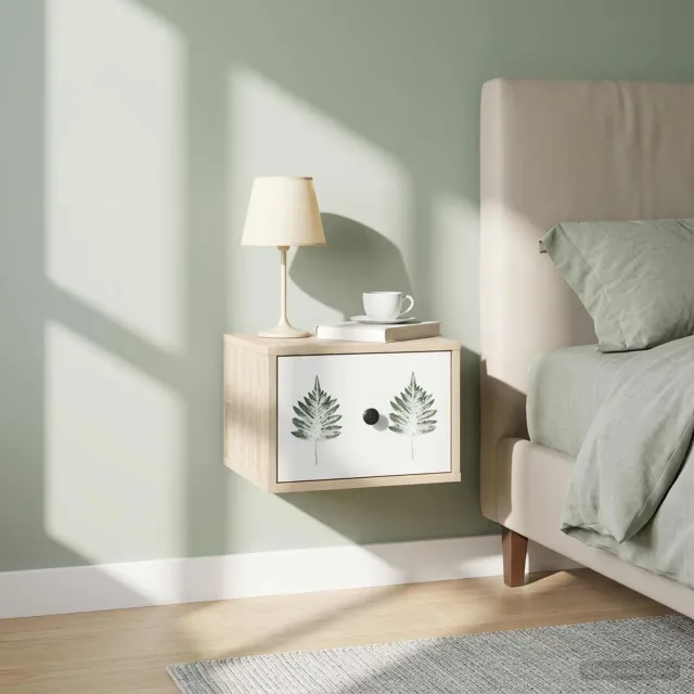 vidaXL Wandkastje HANAU Sonoma Eiken 36 x 33 x 25 cm Bewerkt hout, foto 2