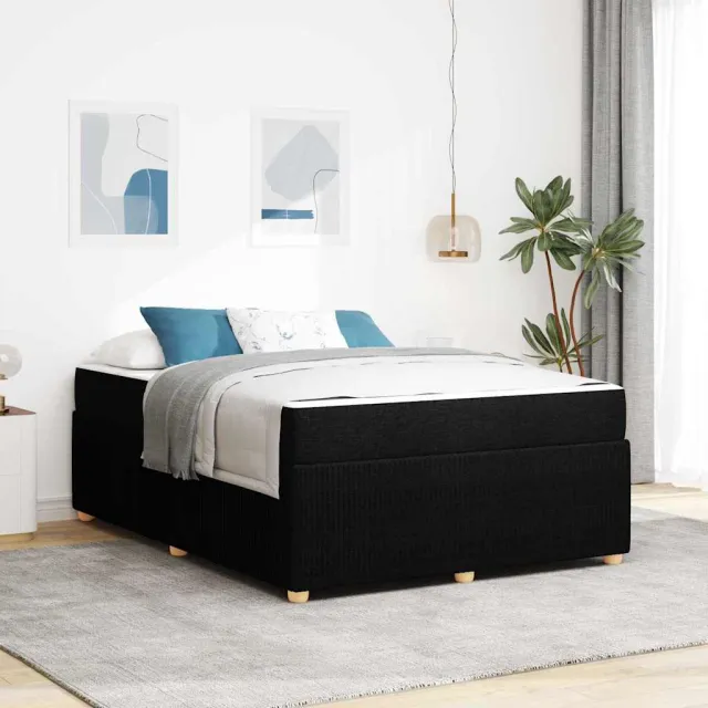 vidaXL Bedframe Zwart 160 x 200 cm Stof
