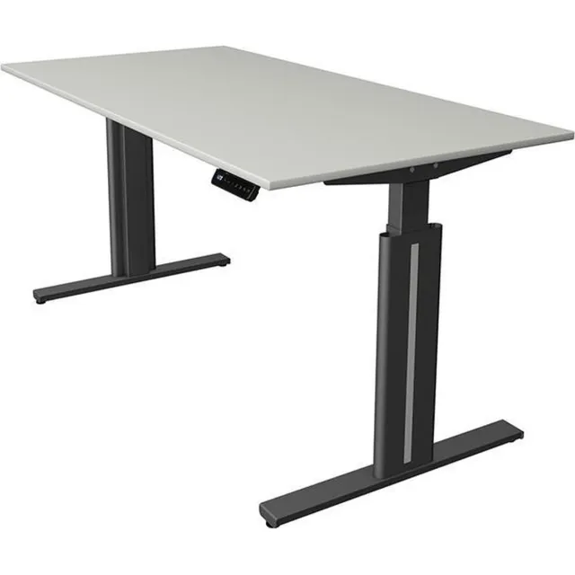 Kerkmann Bureau Move-3 elegant licht grijs 160x80cm elektrisch verstelbaar lichtgrijs