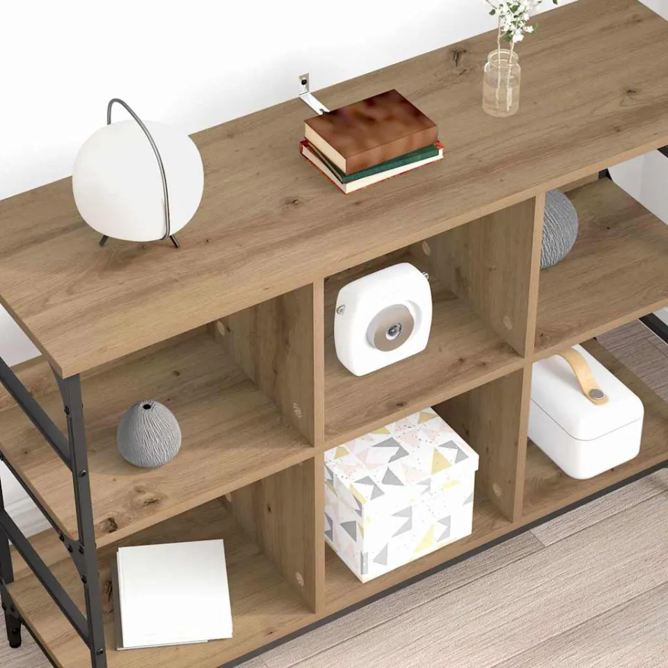 vidaXL Dressoir Artisan Eiken 102 x 32 x 73,5 cm, foto 4
