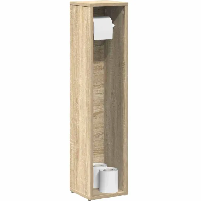 vidaXL Badkamerkast met rolhouder 20,5x20x90 cm sonoma eikenkleurig Bruin