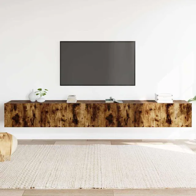 vidaXL 3-delige Tv-meubelset bewerkt hout gerookt eikenkleurig, foto 2