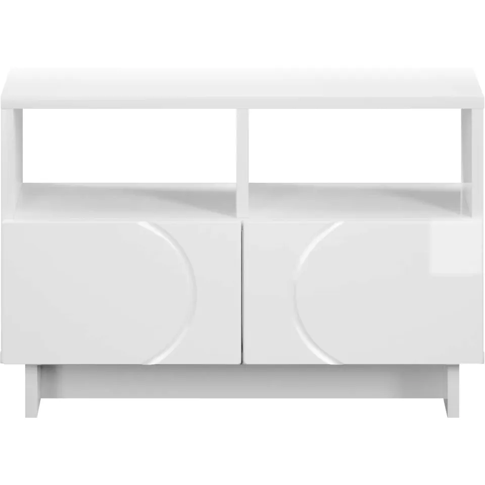 vidaXL TV-standaard 60 x 34.5 x 40 cm Hoogglans Wit Bewerkt hout, foto 3