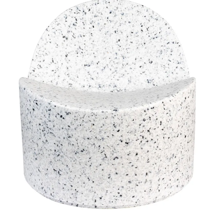 Zuiver Bloom outdoor fauteuil wit terrazzo, foto 8