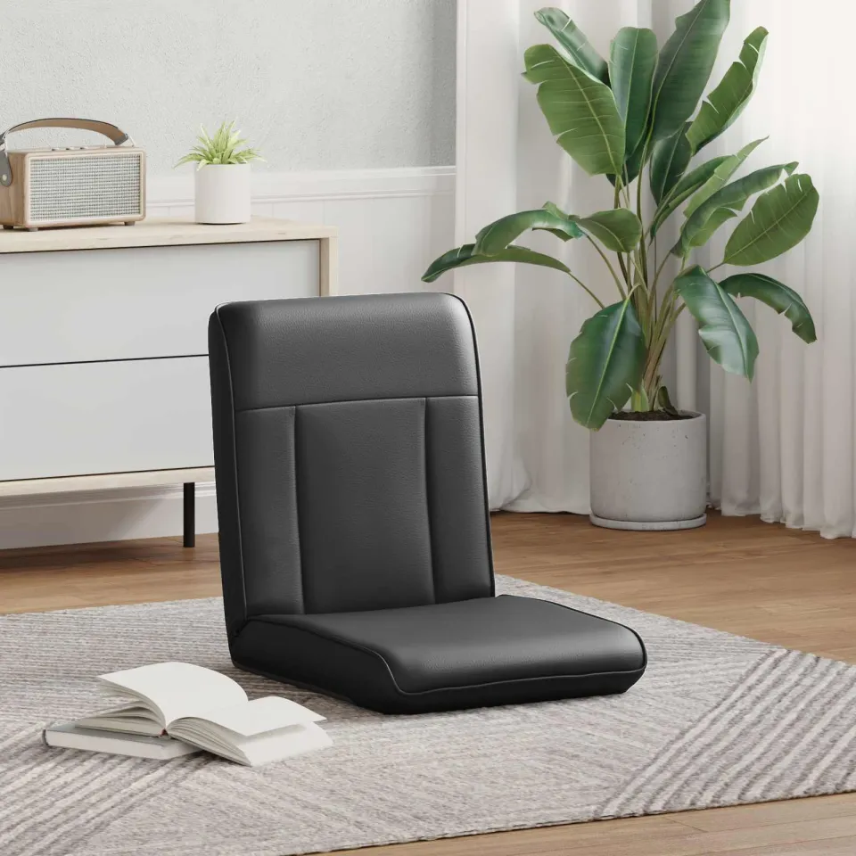 vidaXL Verstelbare vlo stoelen Zwart Kunstleer, foto 3