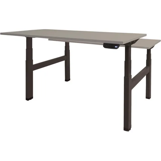 Schaffenburg Zit Sta Bureau - Duo Elektrisch 180x80 grijs -zwart frame