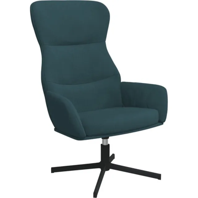 vidaXL Relaxstoel - fluweel - blauw