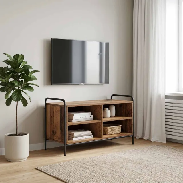 vidaXL Tv-meubel 140 x 39,5 x 50 cm Oud hout Bewerkt hout Bruin
