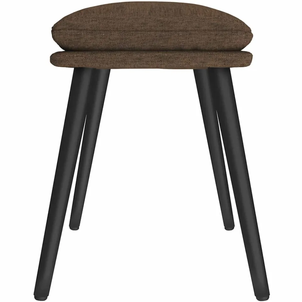 vidaXL Voetenbank 45x29,5x35 cm stof bruin, foto 4