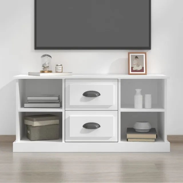 vidaXL Tv-meubel 99,5x35,5x48 cm bewerkt hout wit, foto 2