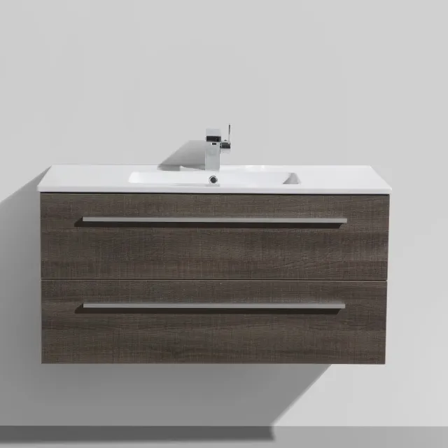 Sanilux Badmeubel Sanilux Deline keramiek 100cm Kentuky Oak
