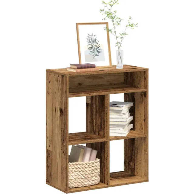 vidaXL Boekenkast 66x31x80 cm bewerkt hout oud houtkleurig Bruin