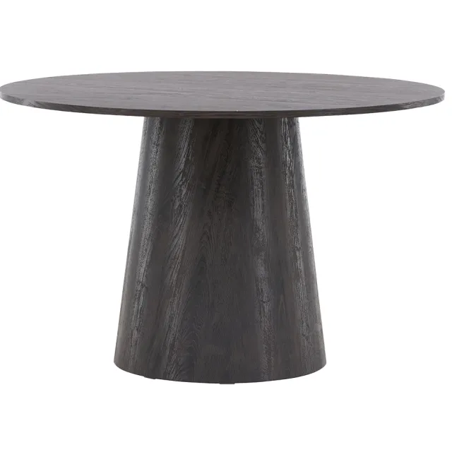 Nest living Trude houten eettafel donkerbruin - Ø 120 cm