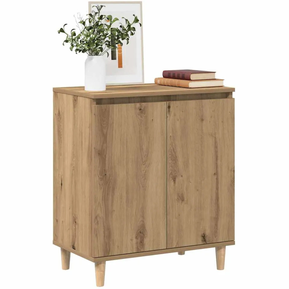 vidaXL Dressoir 60x35x70 cm bewerkt hout artisanaal eikenkleur, foto 3