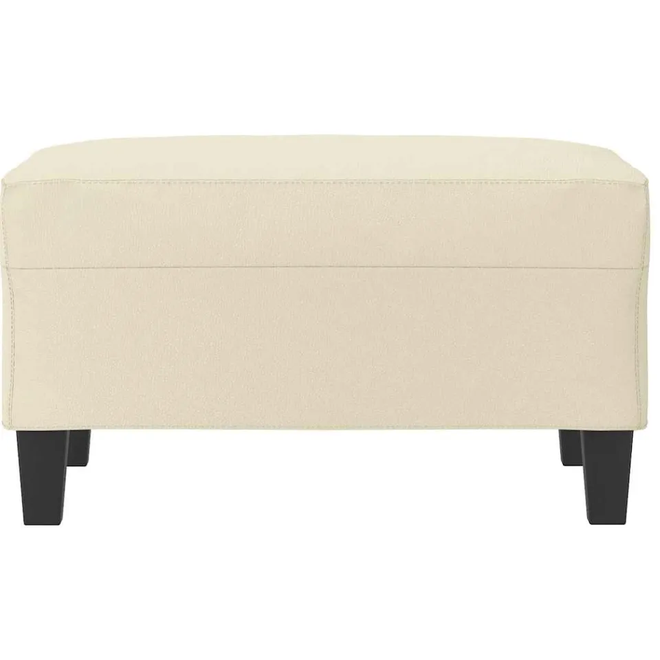 vidaXL Voetenbank 70x55x41 cm kunstleer crèmekleurig