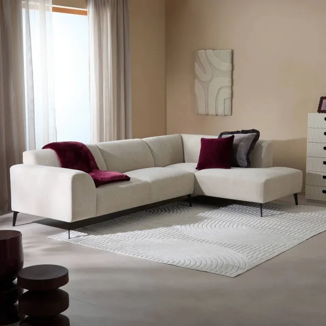 NOUS Living hoekbank rechts Bruno Beige