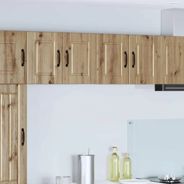 vidaXL Wandkast PORTO 2 st Artisanaal eiken 60 x 31 x 40 cm Bruin