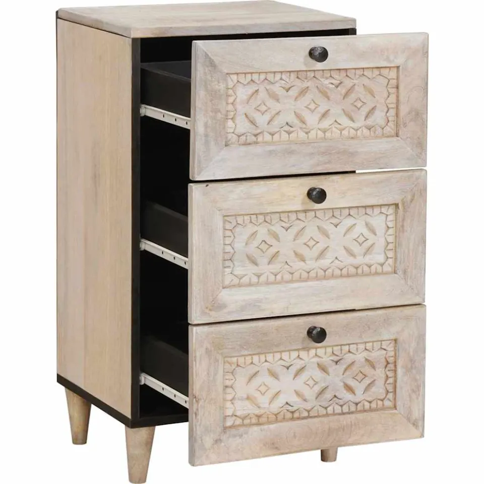 vidaXL Dressoir met lade Wit 33.5 x 40 x 75 cm, foto 2