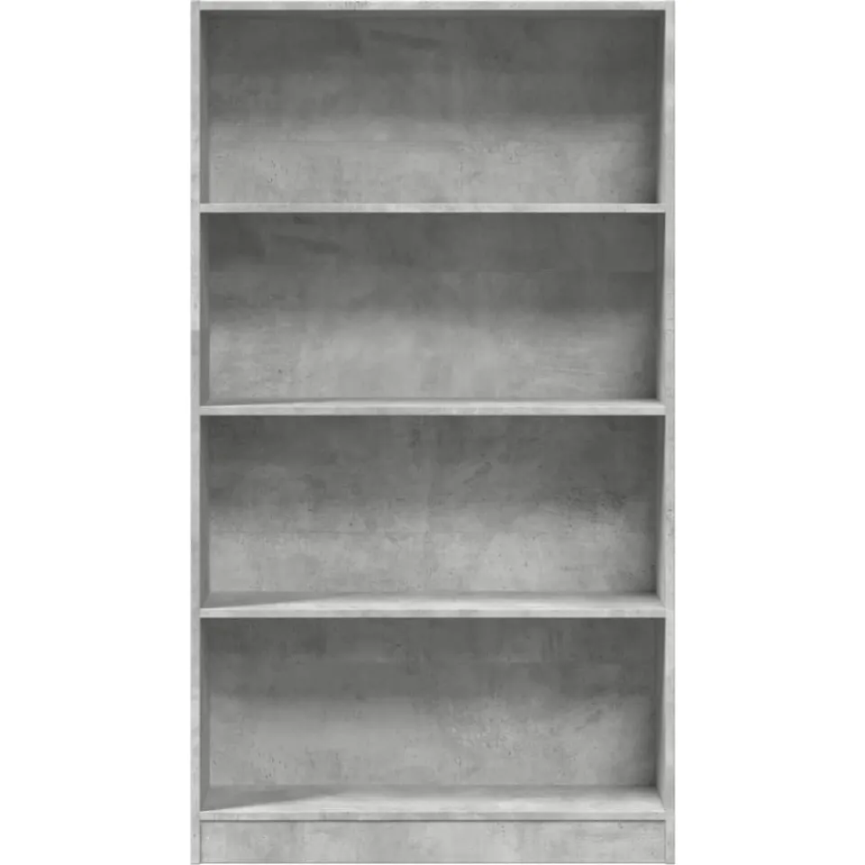 vidaXL Boekenkast 80x24x143 cm bewerkt hout betongrijs grijs, foto 4