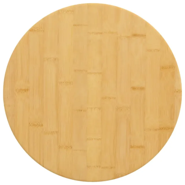 vidaXL Tafelblad Ø 40x4 cm bamboe Bruin