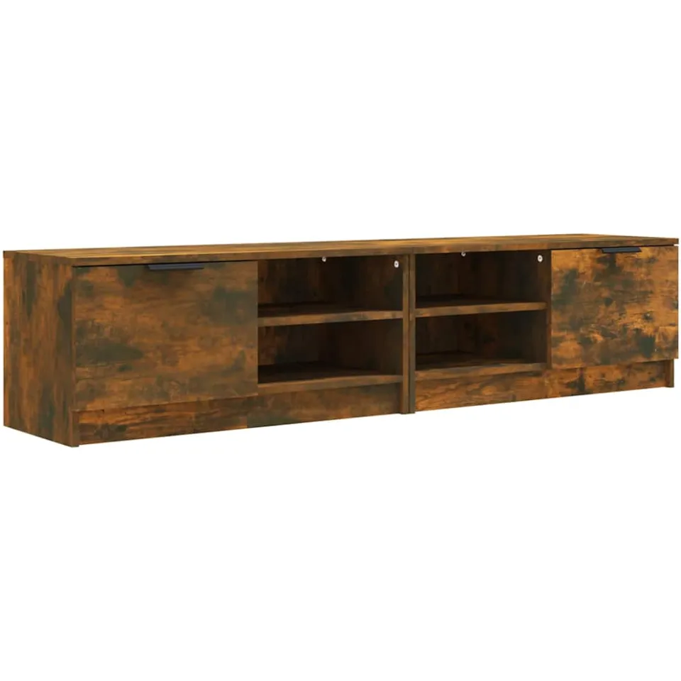 vidaXL Tv-meubelen 2 st 80x35x36,5cm bewerkt hout gerookt eikenkleurig Bruin