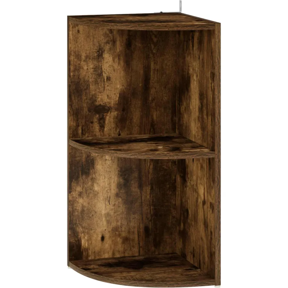 vidaXL Hoekplank 2-laags 41,5 x 41,5 x 72 cm Bewerkt hout bruin, foto 3