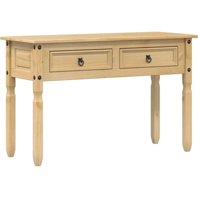 vidaXL Wandtafel - Corona - 115x46x73 - cm - massief - grenenhout Bruin