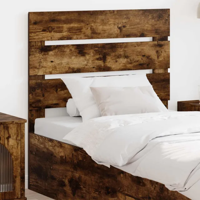vidaXL Hoofdbord Gerookt eiken Bewerkt hout Bruin