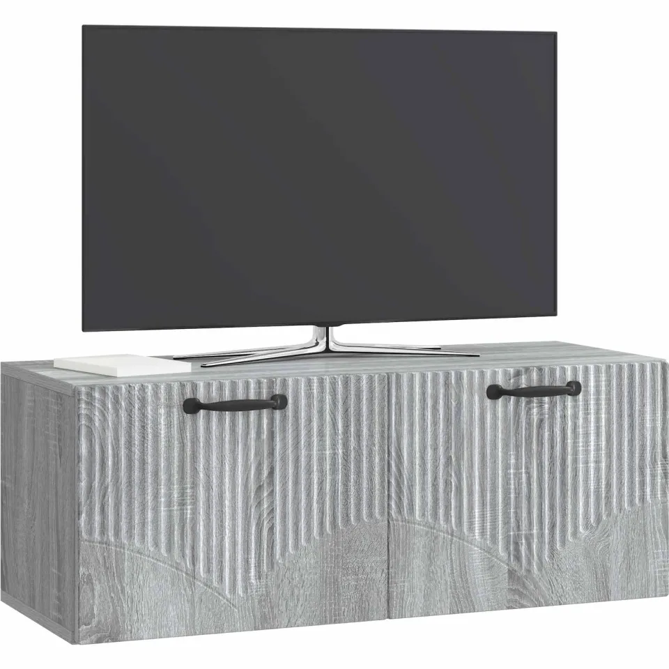 vidaXL Wandbeugel TV-kast Grijs sonoma 78,5 x 31 x 30 cm Bewerkt hout, foto 3